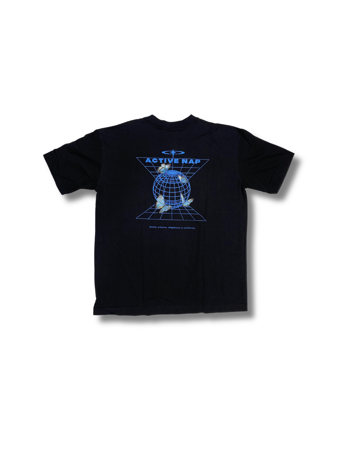 Camiseta preta butterfly Active Nap
