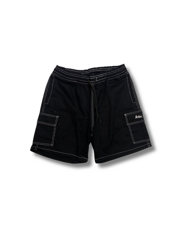 Shorts preto linha branca Active Nap