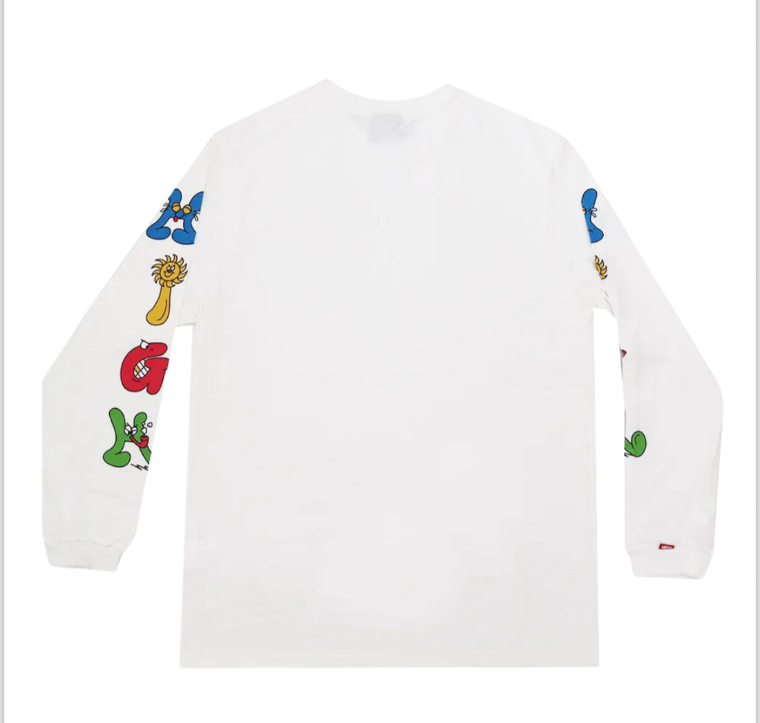 Camiseta branca HIGH manga longa bomb