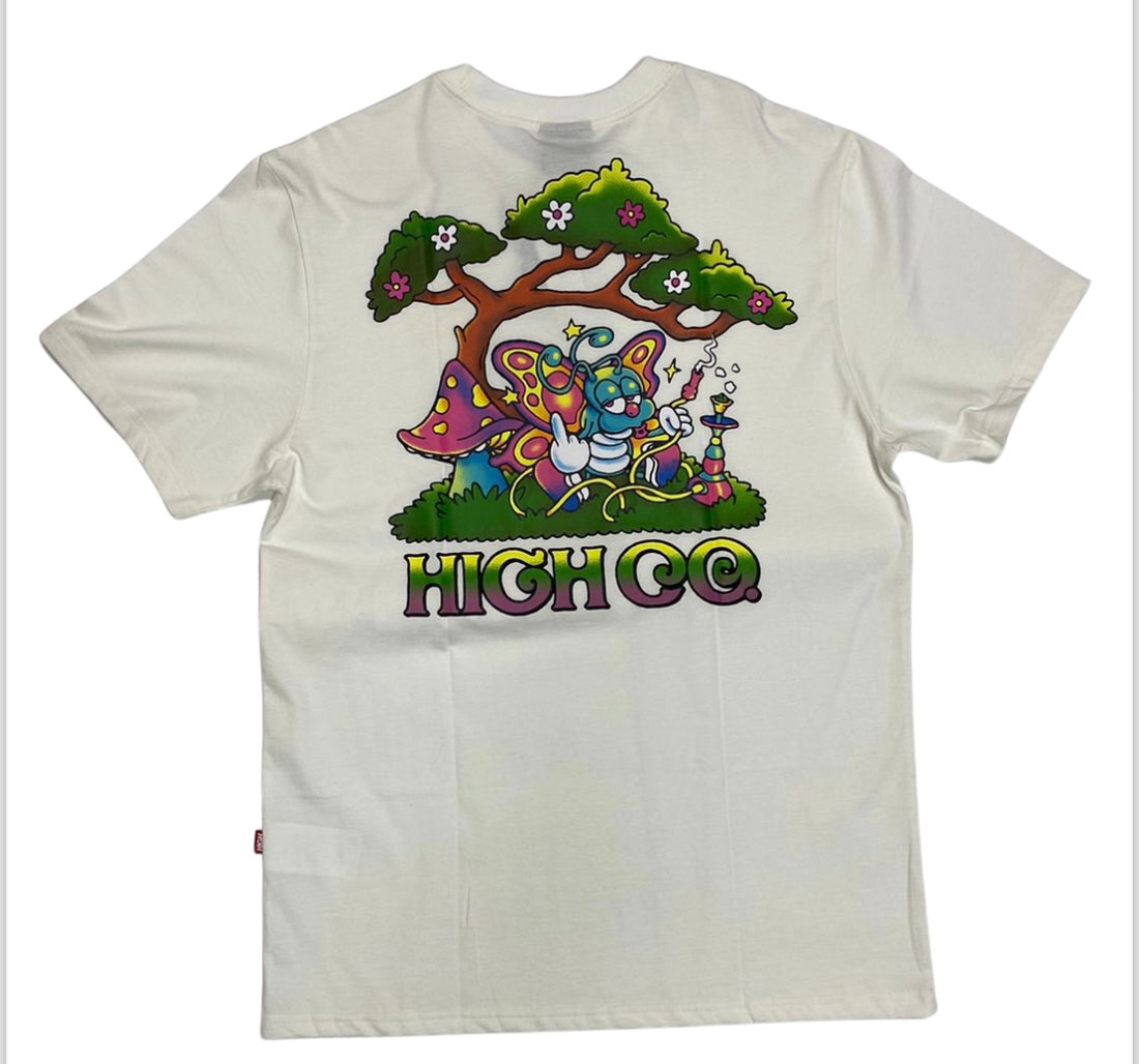 Camiseta branca HIGH lagarta