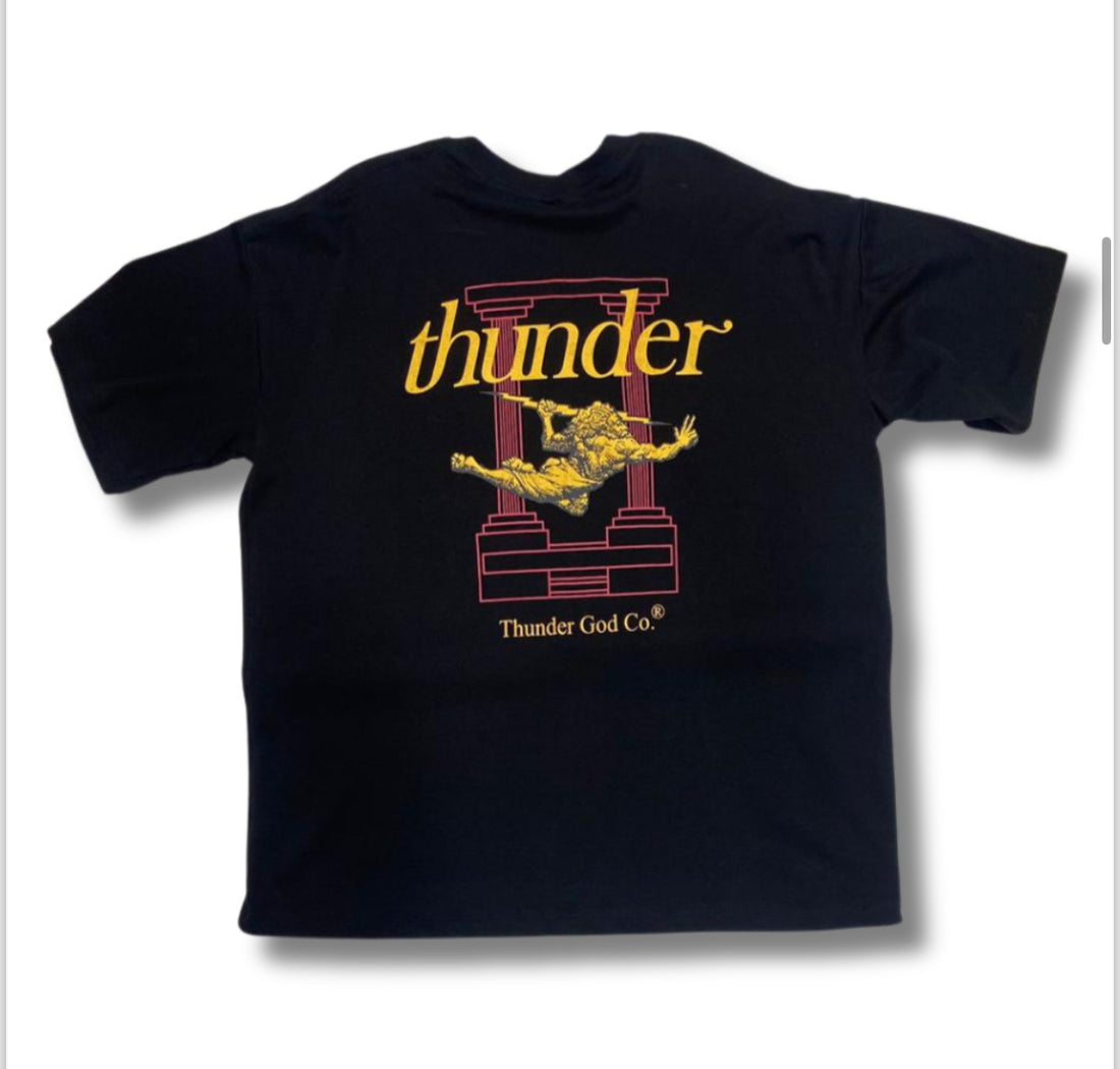 Camiseta preta Thunder Olimpo