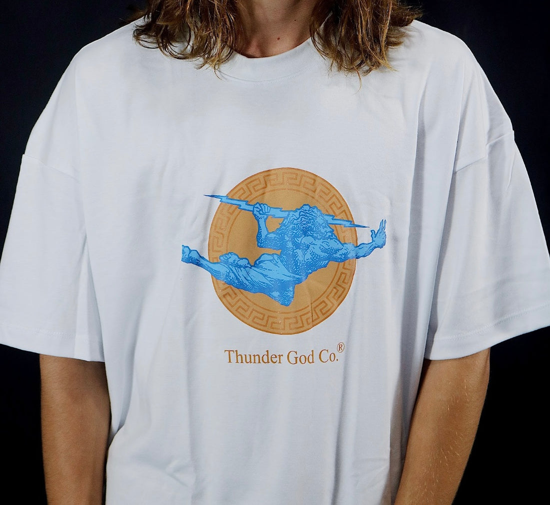 Camiseta branca Thunder Versace